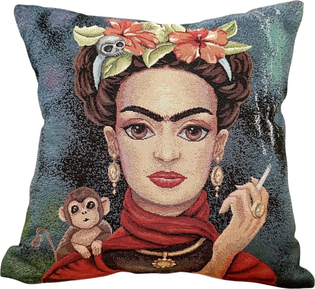 Dekoratív párnahuzat 45x45 cm Frida Kahlo 3