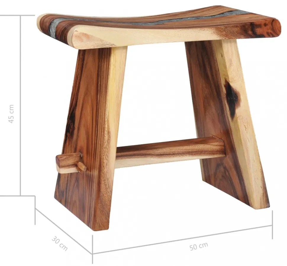 tömör ázsiai tölgy és műgyanta ülőke