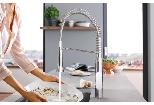 GROHE 31379000 - K7 mosogató csaptelep G12” fényes króm