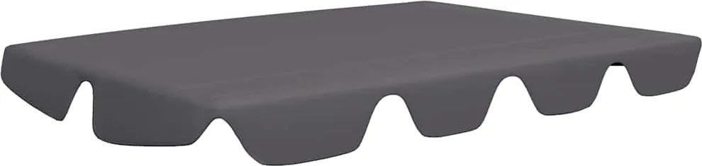 vidaXL antracit csere ponyva kerti hintaágyhoz 150/130 x 105/70 cm