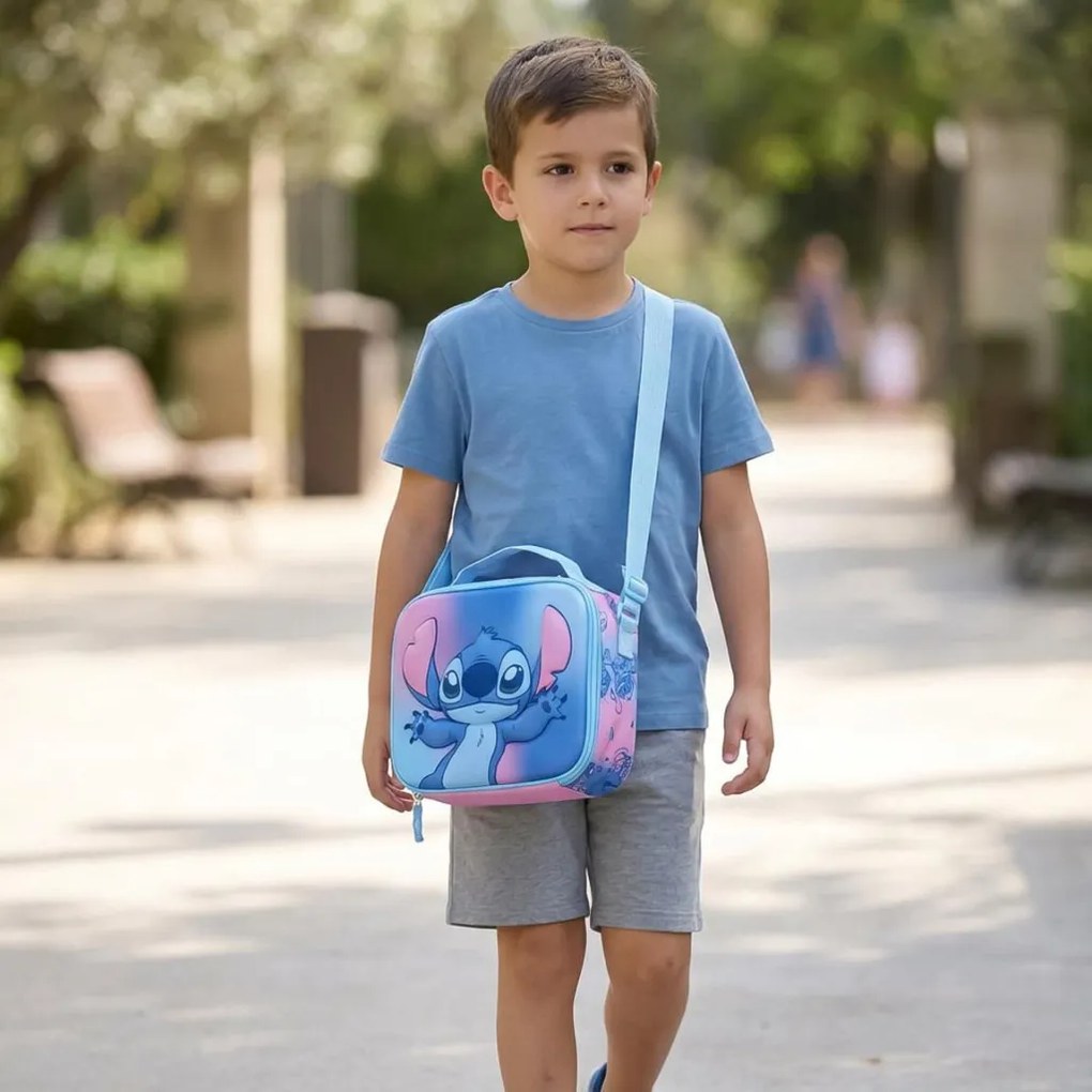 Disney Lilo és Stitch, A csillagkutya Galaxy 3D thermo uzsonnás táska 26 cm