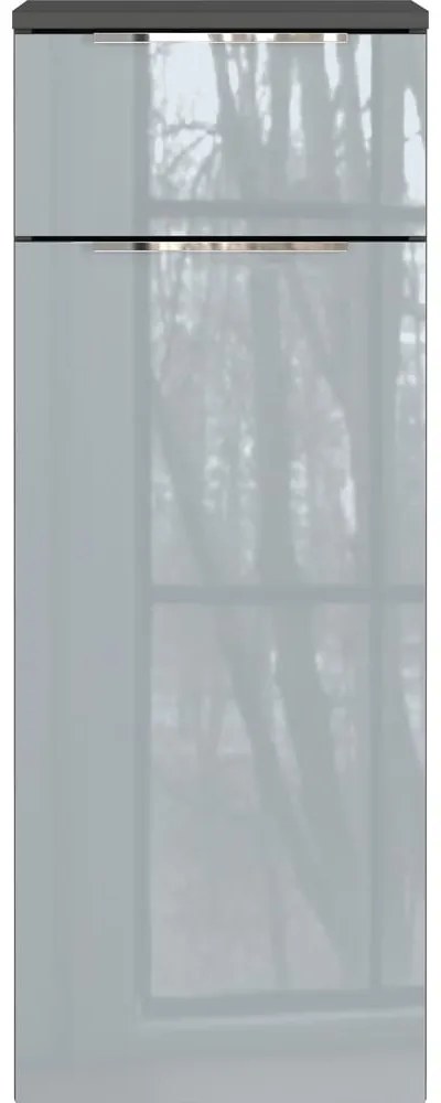 Szürke magas-fali fürdőszoba szekrény 36x93 cm Vasio – Germania