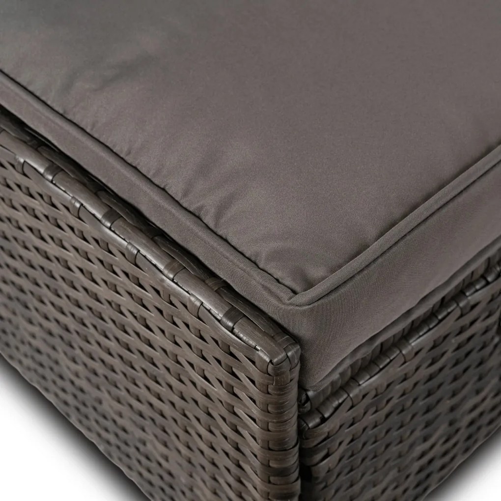 Kerti bútor szett szürke színben – DELGADO