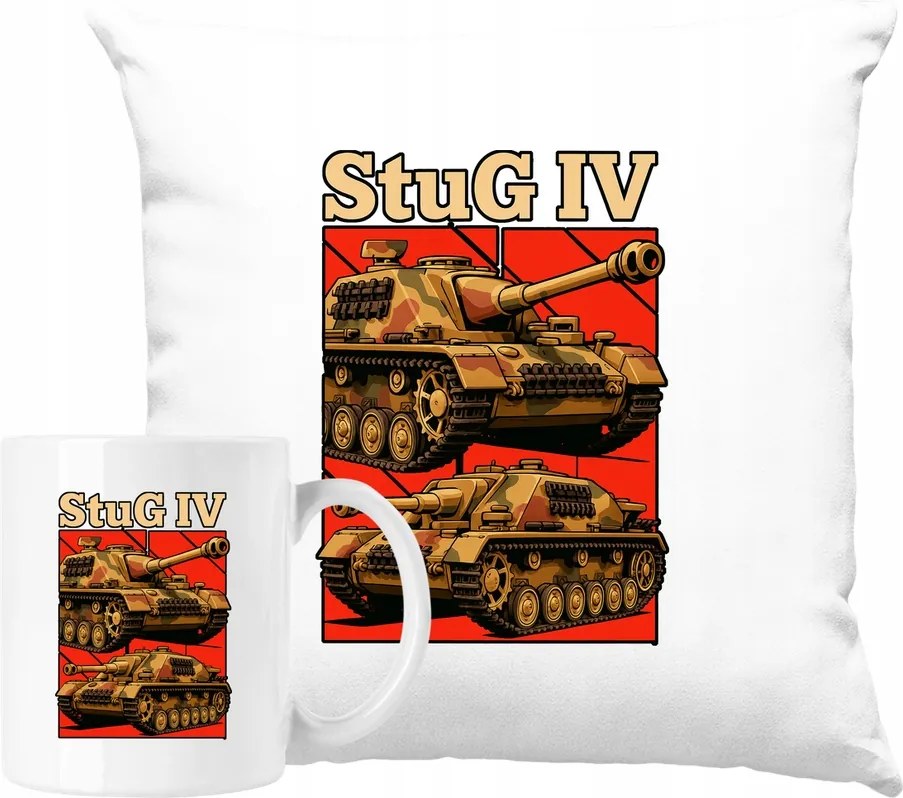 Bögre Szett Párna StuG IV Wehrmacht WW2 Ajándék ötlet