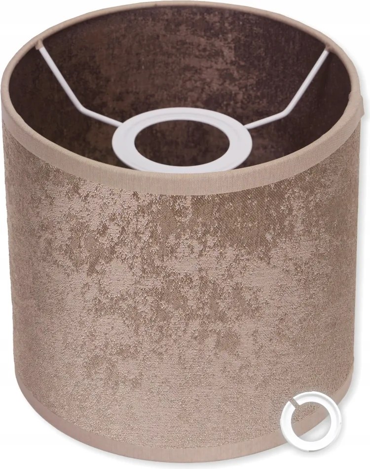 Lámpaernyő Barna színű 20/20cm hagyományos Henger Új