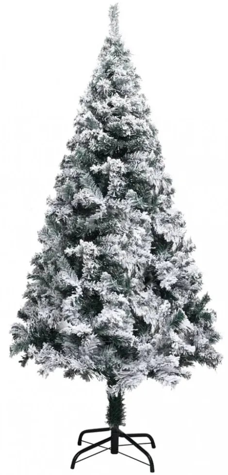 zöld PVC műkarácsonyfa hóval 120 cm