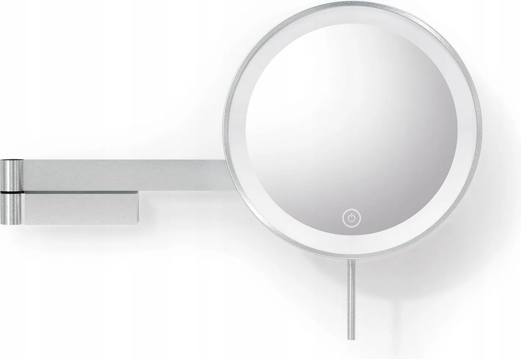 Zack Linea Világító kozmetikai tükör Fali Ezüst matt