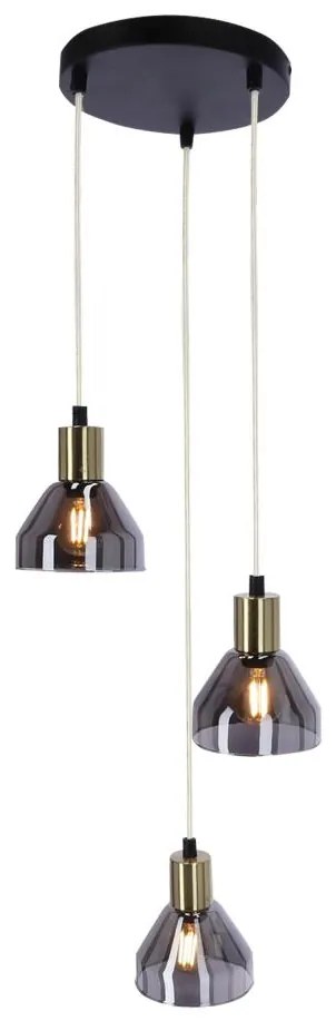 Csillár zsinóron GREGORY 3xE14/40W/230V