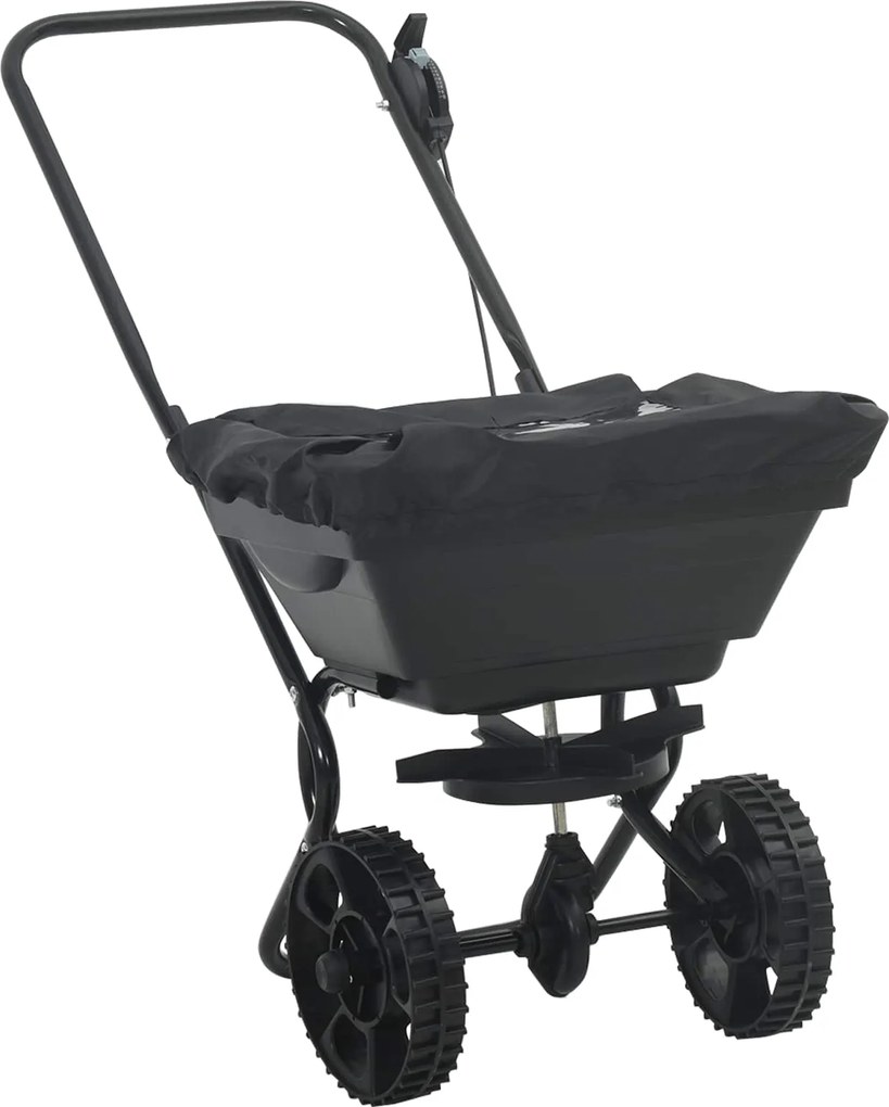 vidaXL Elterítő Fekete 82 x 46 x 75 cm PVC és Acél