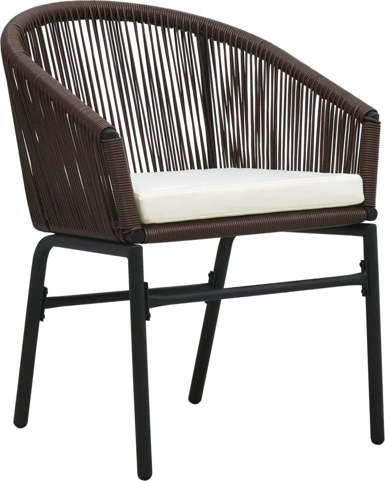 vidaXL 2 db barna PE rattan kerti szék