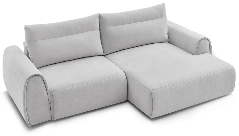 Világosszürke sarokkanapé Aden – Bobochic Paris