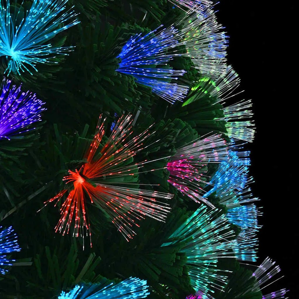 Mű karácsonyfa dekoratív vonós lámpákkal Zöld 120 cm PVC