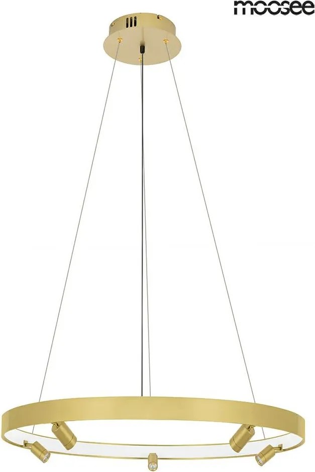 KING HOME MSE010100161 CIRCLE SPOT Modern Led Függesztett Lámpa Arany LED IP20