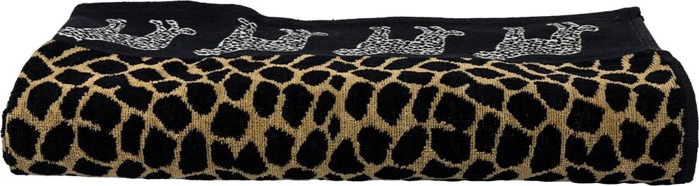 AFRIKA Strandtörölköző barna leopárd 165x90cm