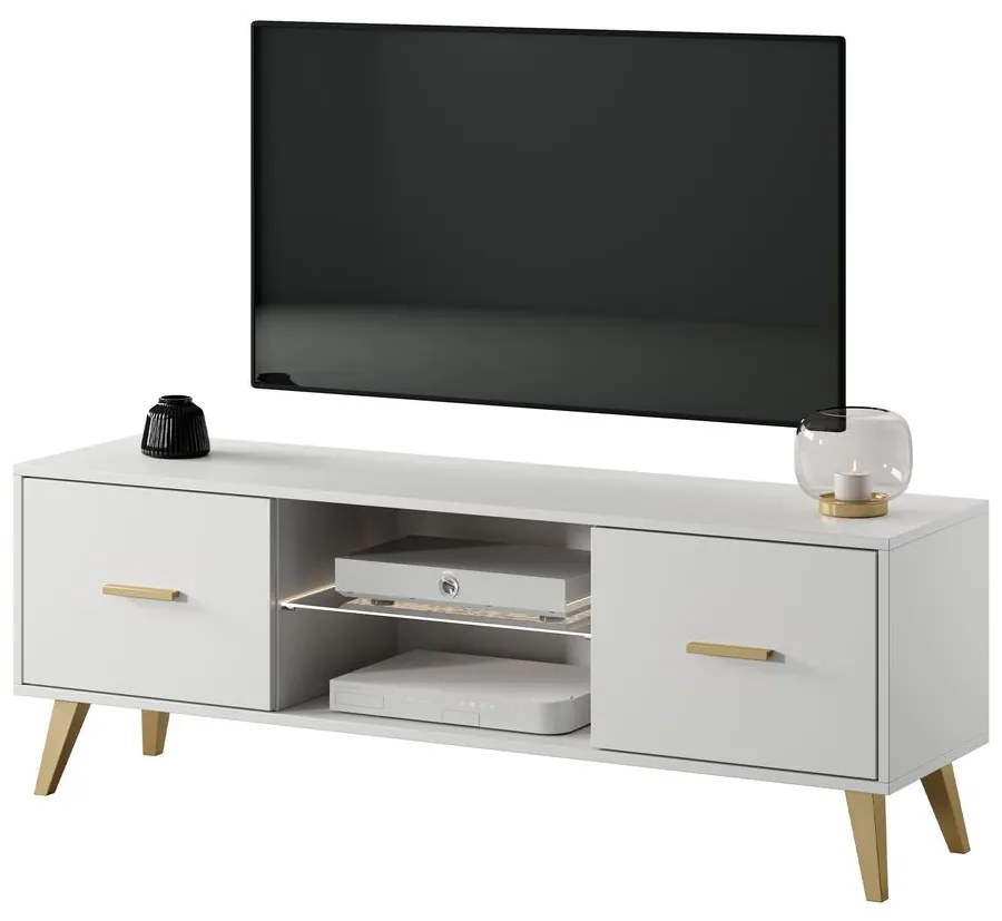 Tv szekrény/asztal Savoi I (világítással) (fehér). 1098957