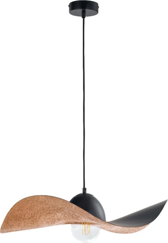 SIGMA LIGHTING 32346 KAPELLO Modern Függesztett Lámpa Fekete, Réz E27 IP20
