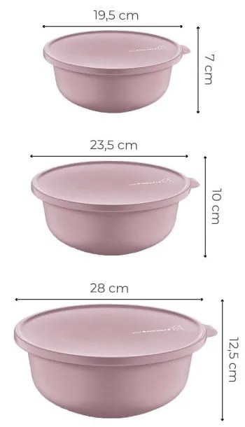 Ételtartó doboz szett 3 db-os – Hermia