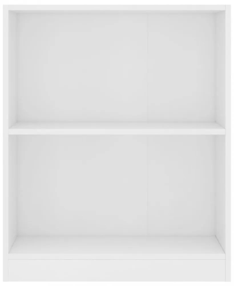 fehér szerelt fa könyvespolc 60 x 24 x 76 cm