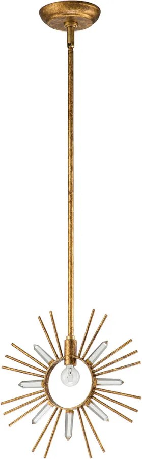 Gilded Nola Sun King GN-SUN-KING-P-G Függőlámpa 1x60 W/E27