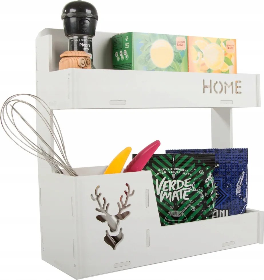 Rendszerező eszköztartó akasztós polc konyha szekrény