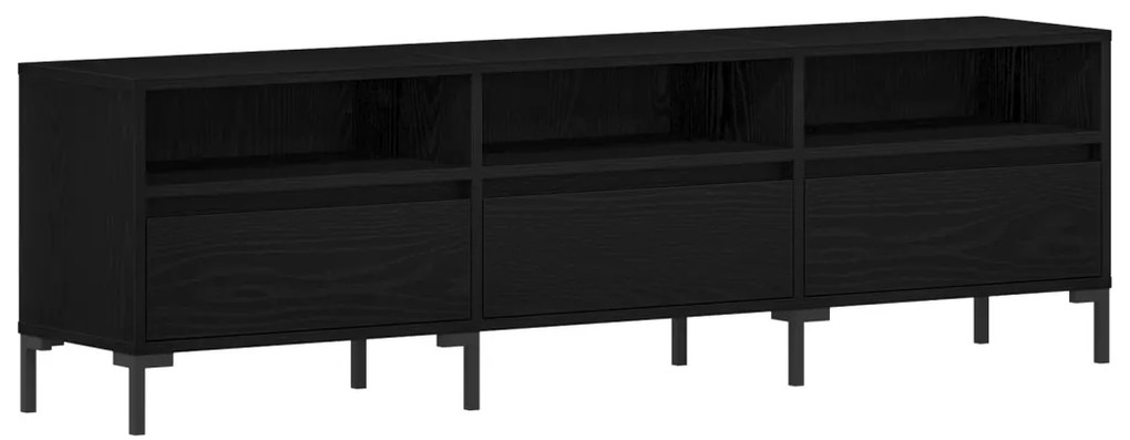 TV Szekrény Fekete Tölgy 150x30x44,5 cm Műgyanta