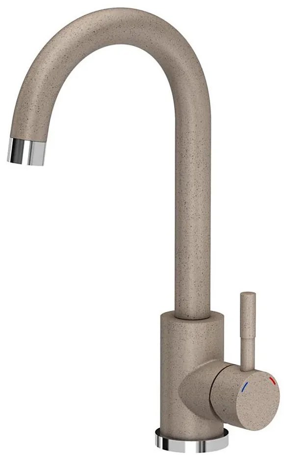 Samona - Konyhai mosogató csaptelep, 32 cm, gránit/bézs