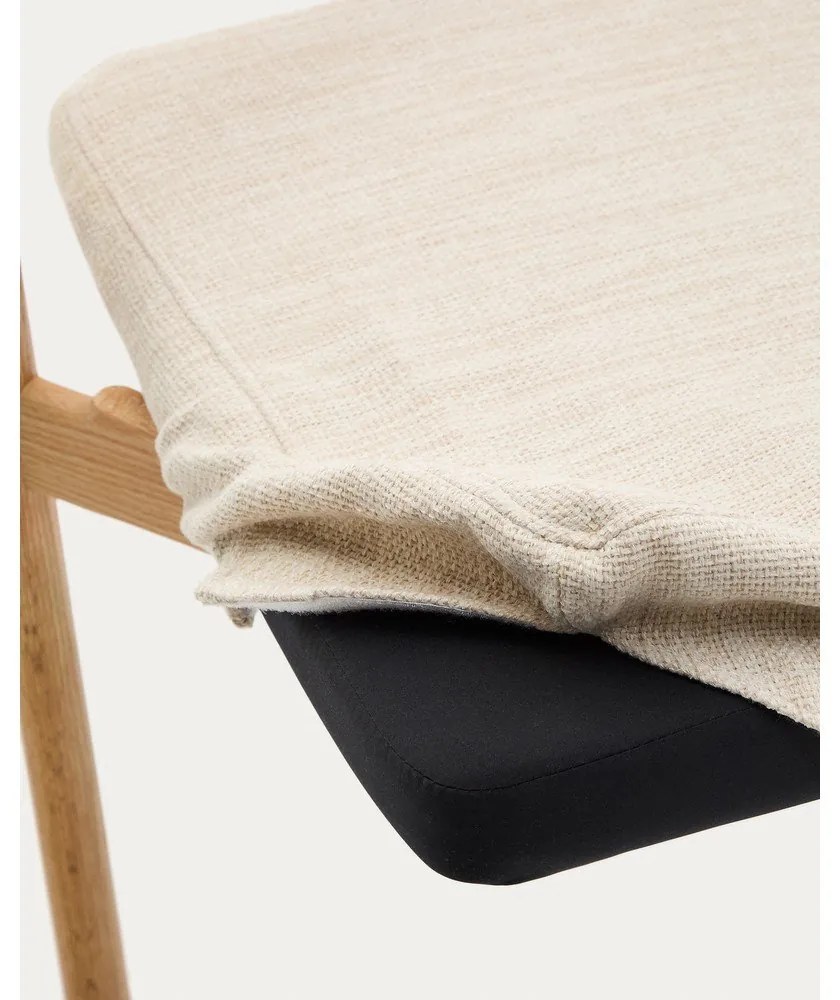 Bézs-natúr színű étkezőszék Timons – Kave Home