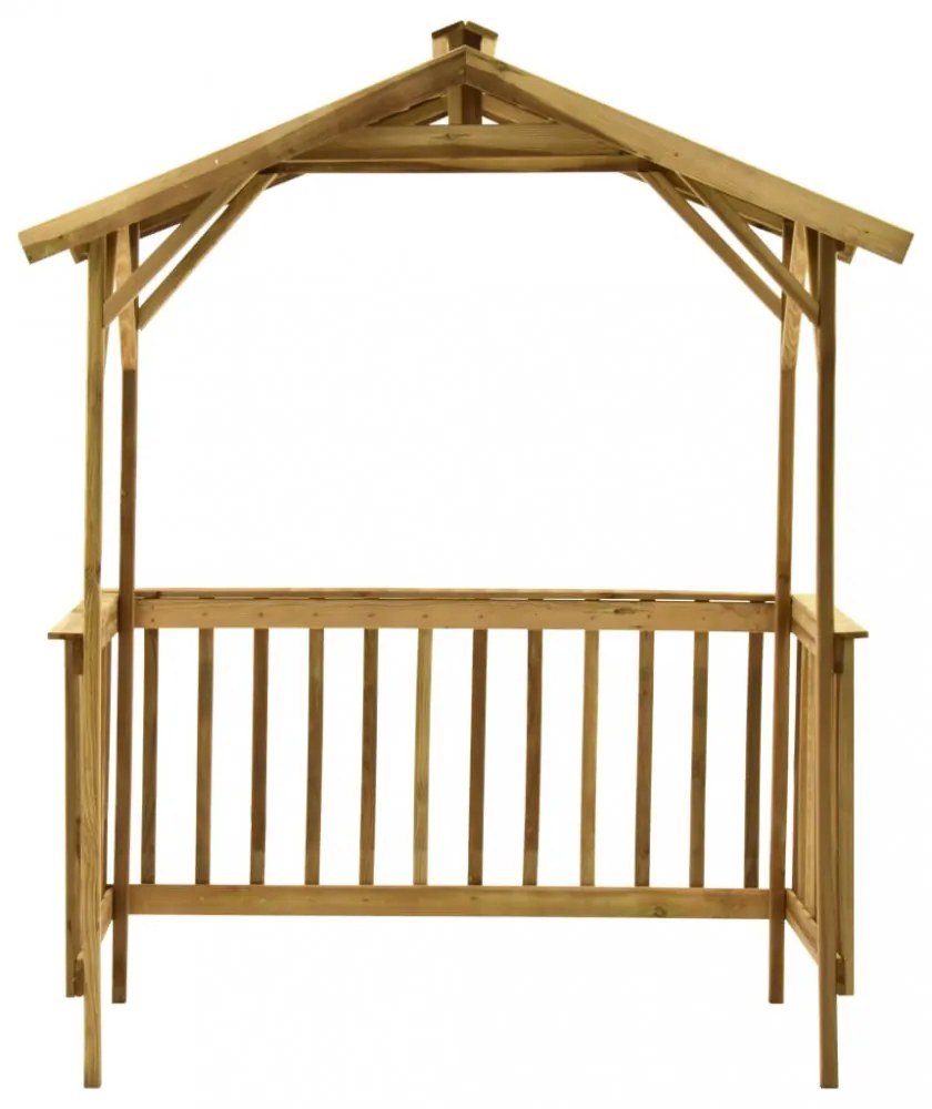 impregnált fenyőfa grillezőfészer 163,5 x 93 x 210 cm