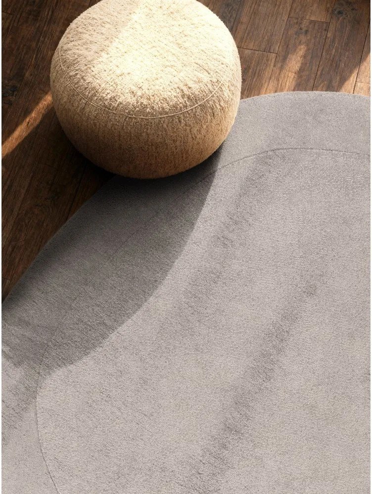 Szürke kézi szövésű gyapjúkeverék kerek szőnyeg ø 160 cm Kari Organic – Villeroy&amp;Boch