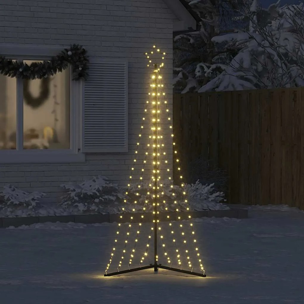 meleg fehér LED karácsonyfa 339 LED 182 cm