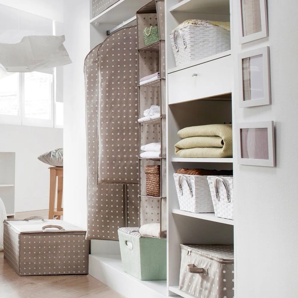 Dots bézs tároló, 50 x 70 cm - Compactor