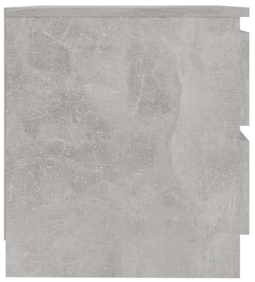 Betonszürke szerelt fa éjjeliszekrény 50 x 39 x 43,5 cm