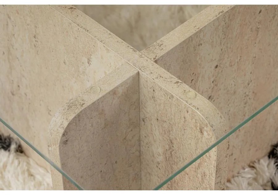 Dohányzóasztal Flavio - Travertine