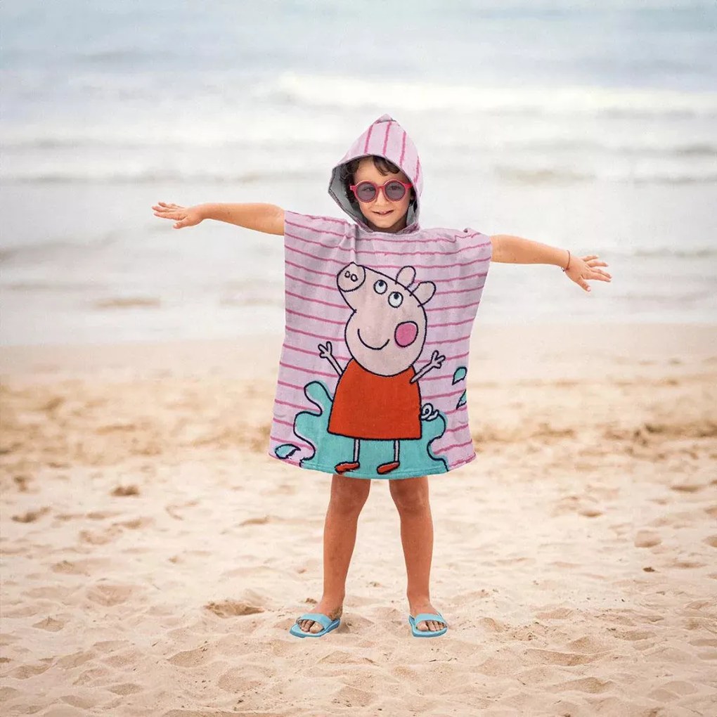 Peppa malac Sunny Day strand törölköző poncsó 50 x 115 cm