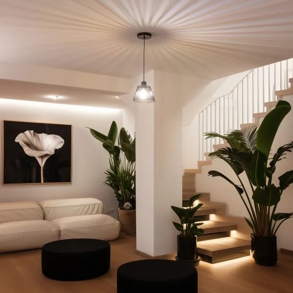 Brilagi - CERIA WIRE LED függőlámpa kábelen 1xE27/40W/230V Ø 21 cm fekete