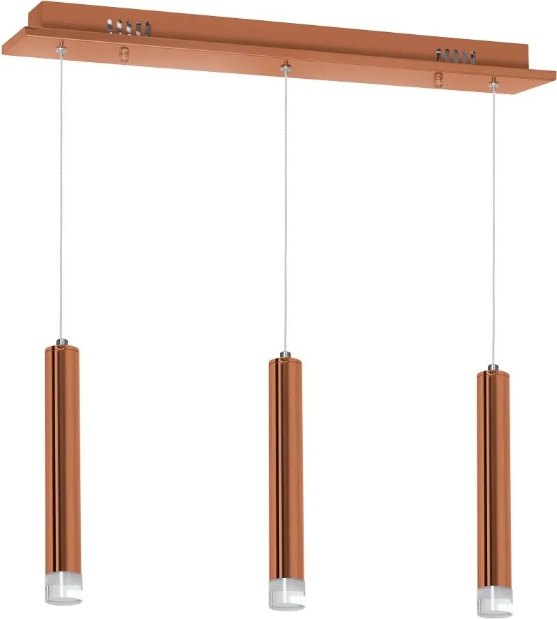 MILAGRO ML985 COPPER Többágú Függesztett Lámpa Réz LED IP20