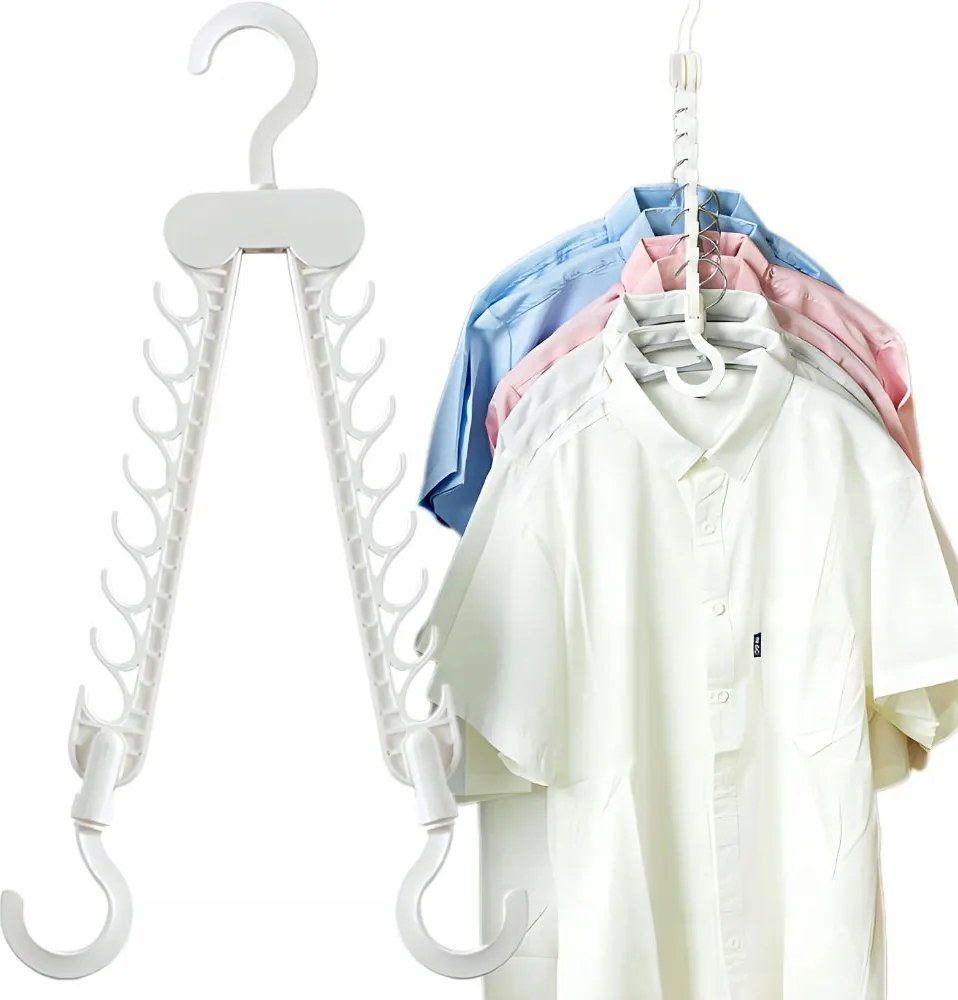 Szekrényakasztó összecsukható többfunkciós ruharendező 16 férőhelyes