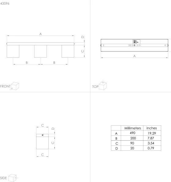 Eglo 43596 - PRESTWICK felületre szerelt csillár 3xE27/40W/230V