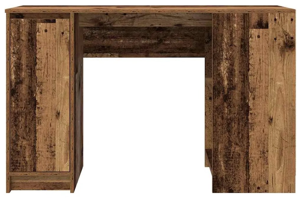 antik fa szerelt fa íróasztal 120x42x76 cm