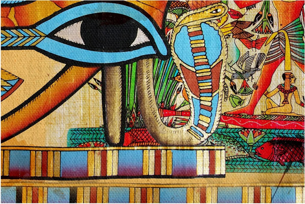 Egyiptomi motívumú kép (90x60 cm)