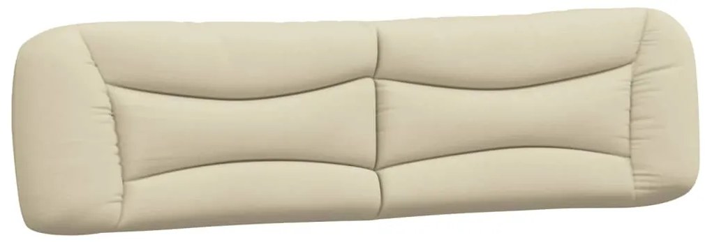 krémszínű szövet fejtámla párna Hvar 200 cm