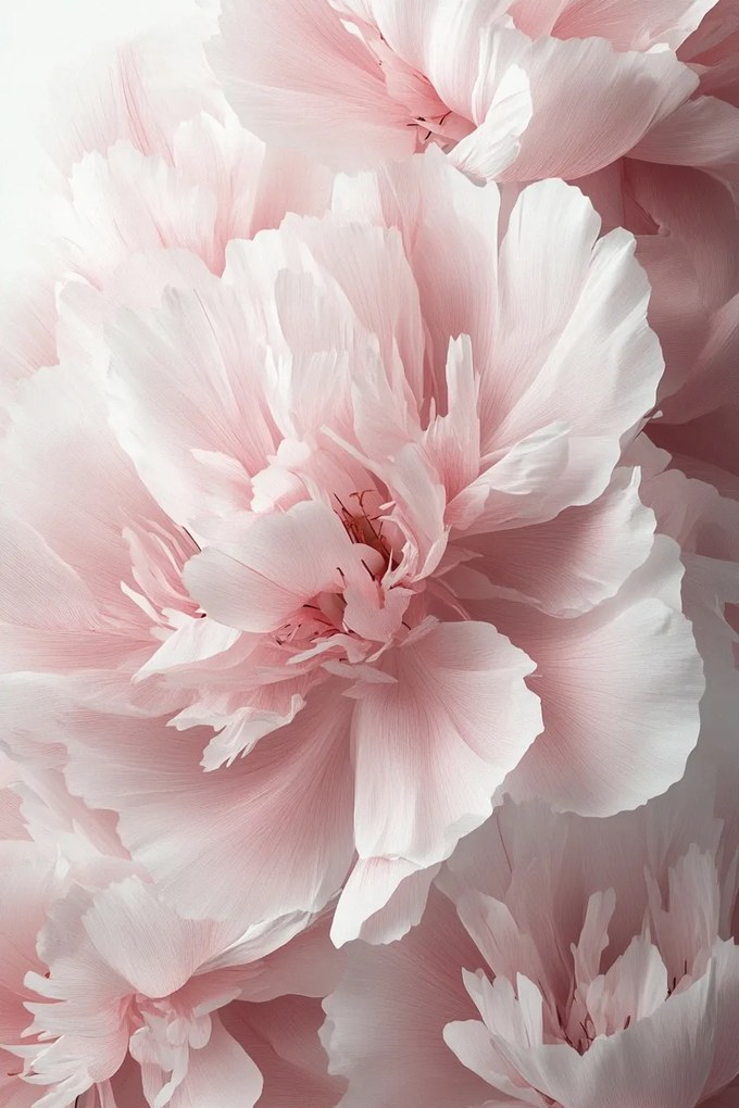 Vászonkép Canvas Természet Virágok Rózsaszín Bazsarózsa Peonie Makró 80x120