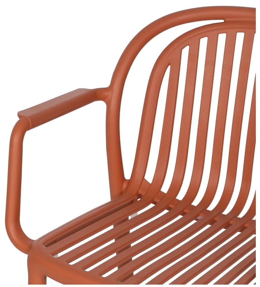 Terrakotta színű műanyag étkezőszék Alia – Ixia