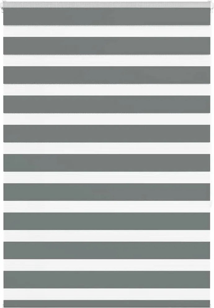 vidaXL zebrafüggönnyel sötét szürke szövetszélesség 90,9 cm poliészter