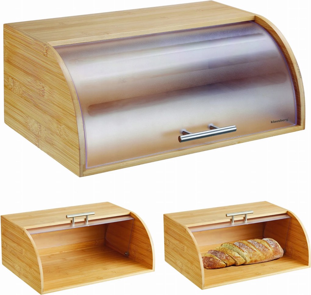 Bambusz kenyértartó fa 41cm kenyértartó Klausberg