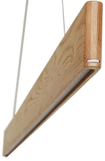 LED Csillár zsinóron LED/22W/230V 4000K 120 cm kőris/tömör fa