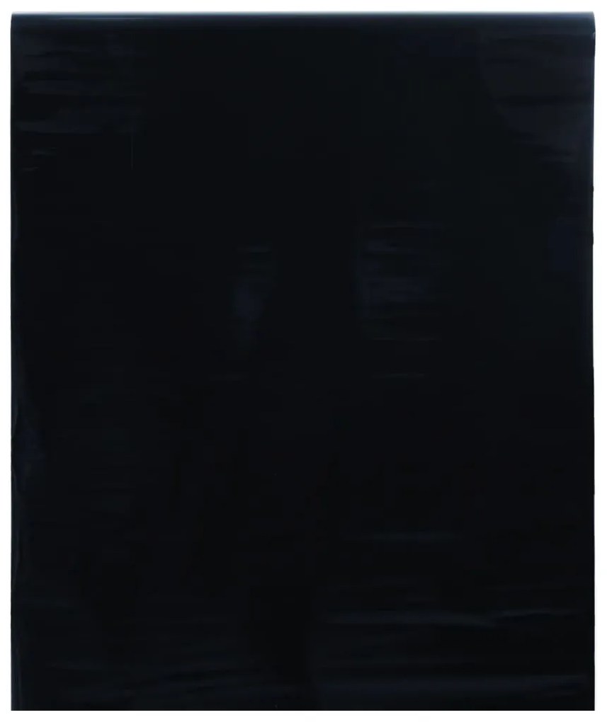 matt fekete PVC statikus ablakfólia 90 x 500 cm