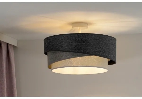 Duolla - Felületre szerelhető csillár KOBO 1xE27/15W/230V átm. 45 cm szürke/fehér