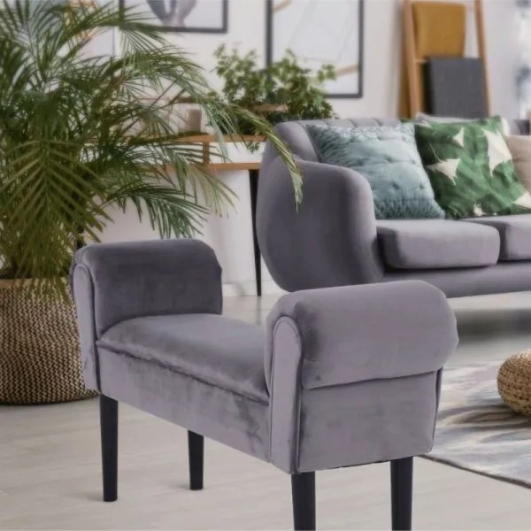 BURDA Velvet szürke/fekete pad