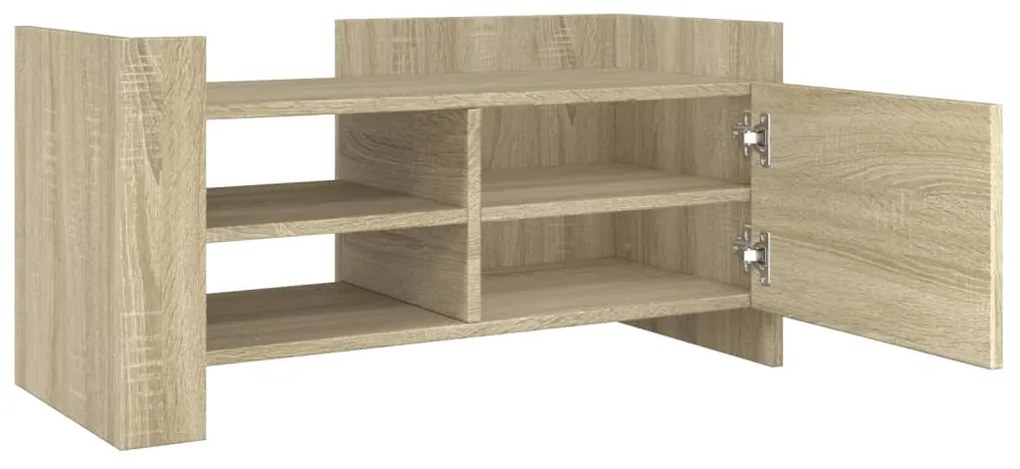 sonoma tölgy színű szerelt fa TV-szekrény 80 x 35 x 40 cm